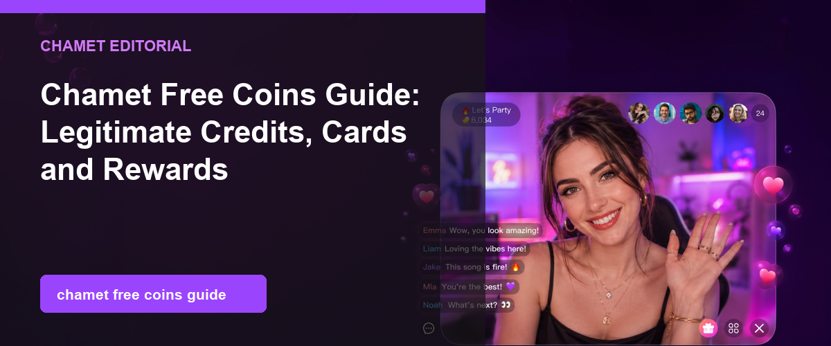 Chamet Free Coins Guide: Credits, Cards & Rewards cover image